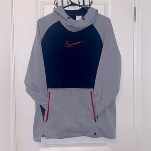 (2/30) Nike Blue & Grey Men’s Size Medium Hoodie - 🔵☑️